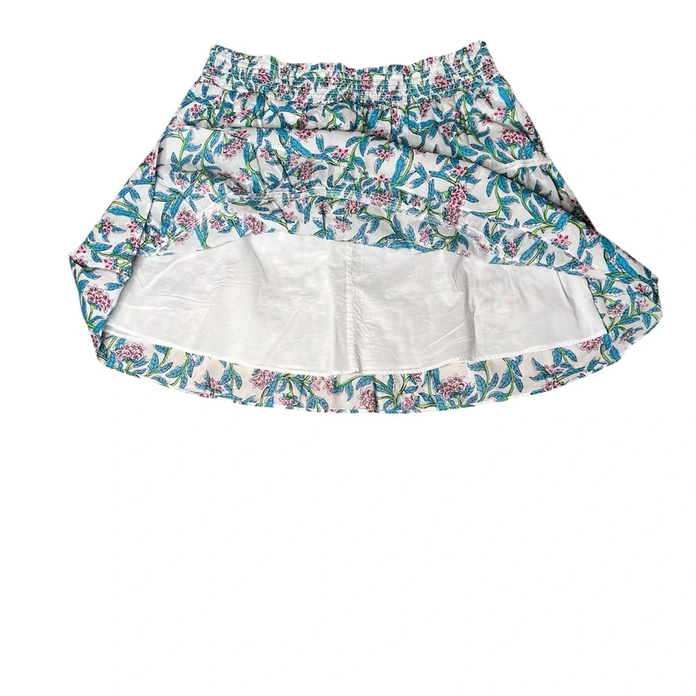 J. Crew Women’s Tiered Blue/Pink Floral Mini Skirt SZ XL